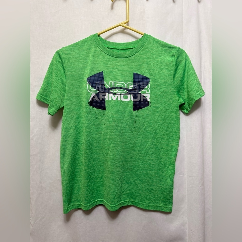 Under Armour Youth Vibrant Green Tee 0141